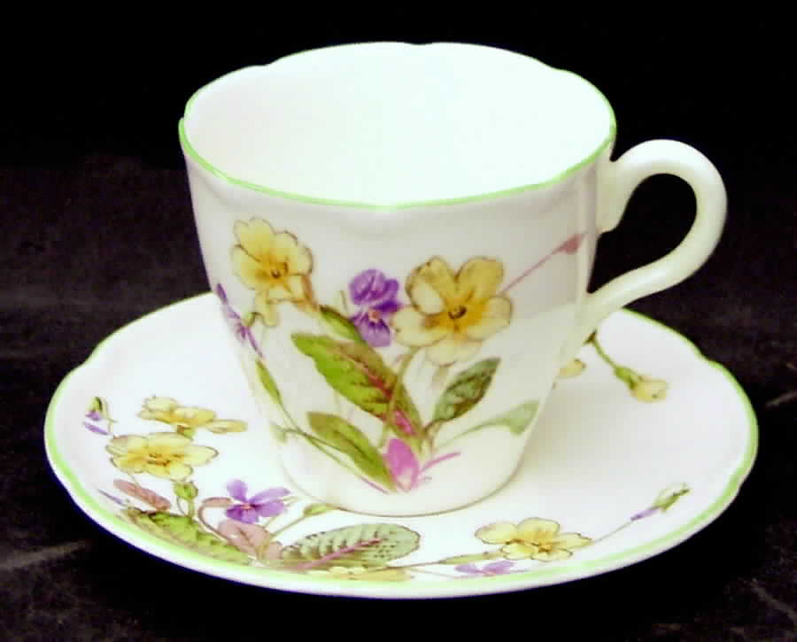 April Flat Demitasse Cup & Saucer Set by Royal Doulton-1