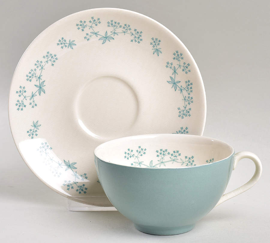 April Showers Footed Cup & Saucer Set by Royal Doulton-1