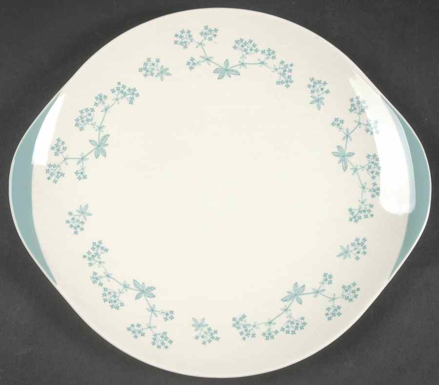 April Showers Handled Cake Plate by Royal Doulton-1