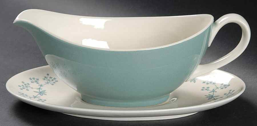 April Showers Gravy Boat & Underplate by Royal Doulton-1