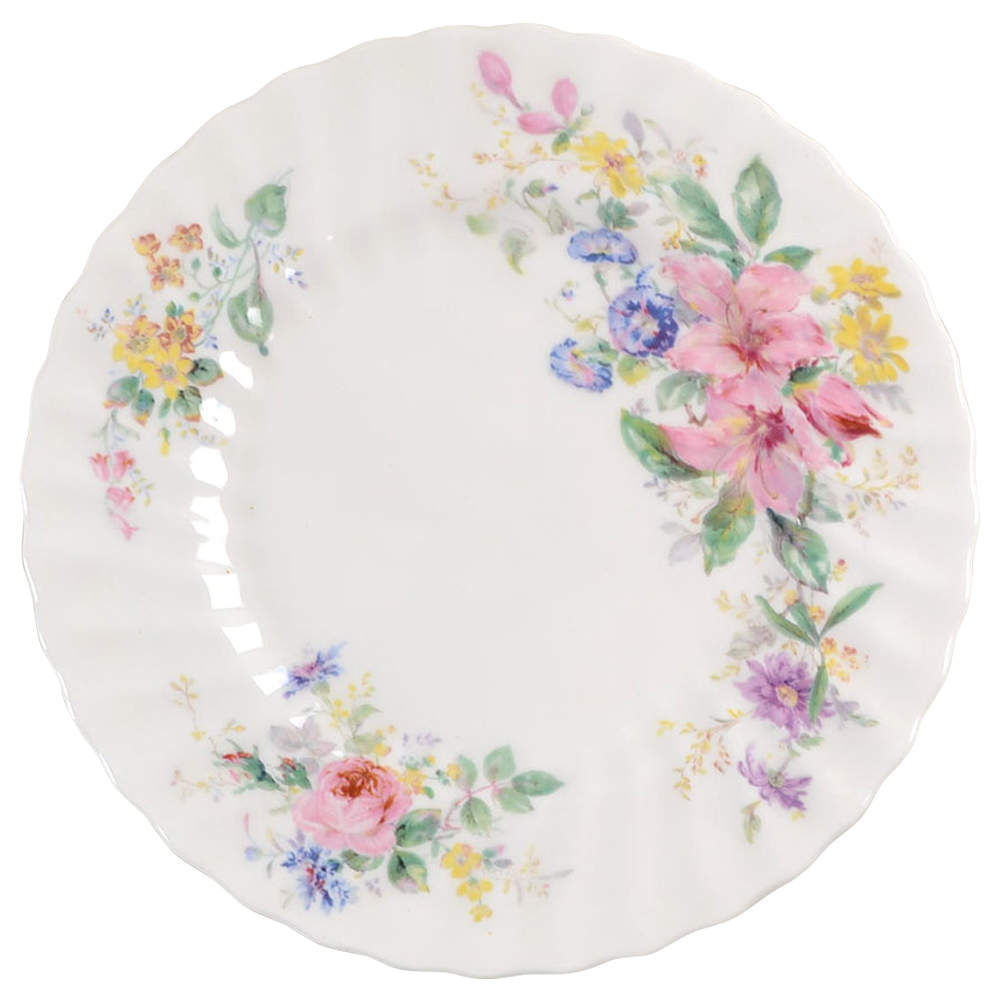 Arcadia (New, Smooth, Brown Green Backstamp) Salad Plate by Royal Doulton-1