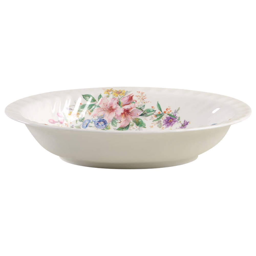 Arcadia (New, Smooth, Brown Green Backstamp) 10" Oval Vegetable Bowl by Royal Doulton-1