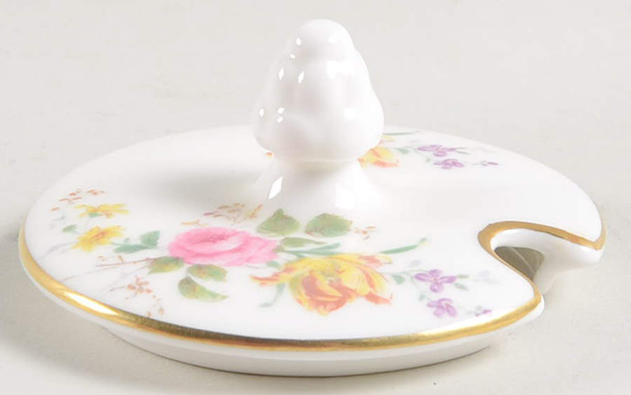 Arcadia (New, Smooth, Brown Green Backstamp) Lid for Mustard Jar by Royal Doulton-1