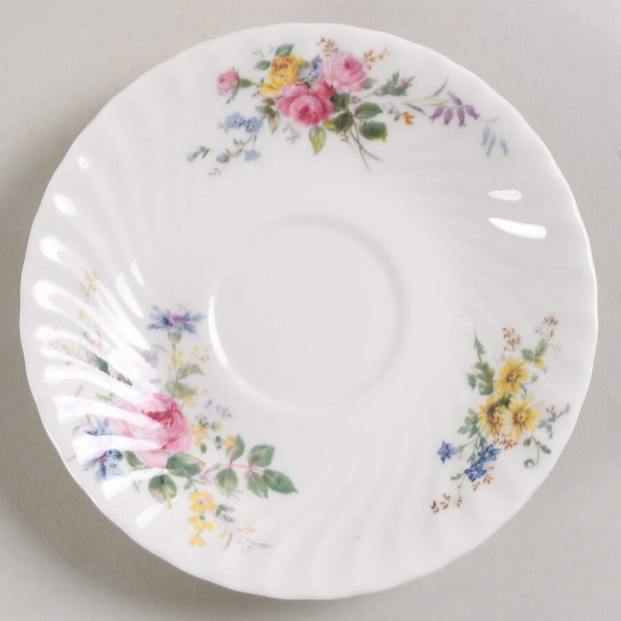 Arcadia (New, Smooth, Brown Green Backstamp) Saucer for Oversized Cup by Royal Doulton-1