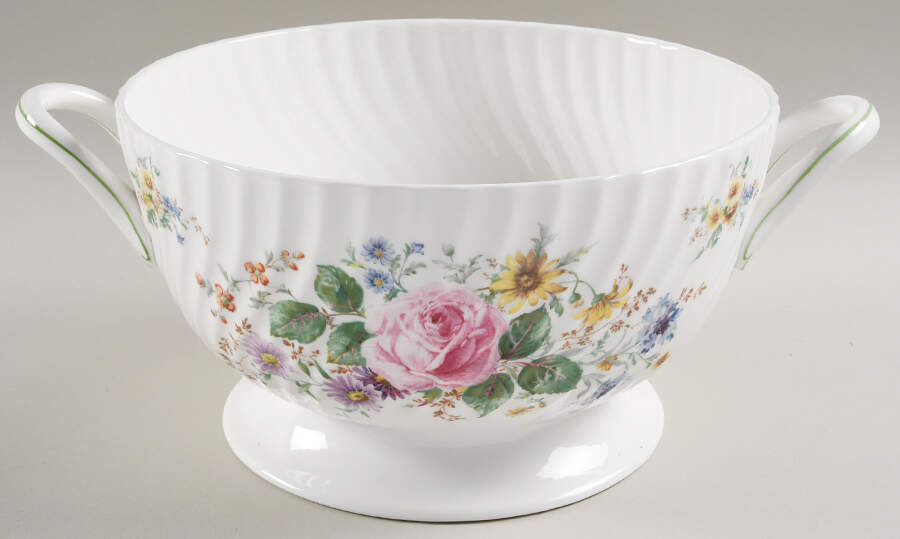 Arcadia (New, Smooth, Brown Green Backstamp) Tureen No Lid by Royal Doulton-1