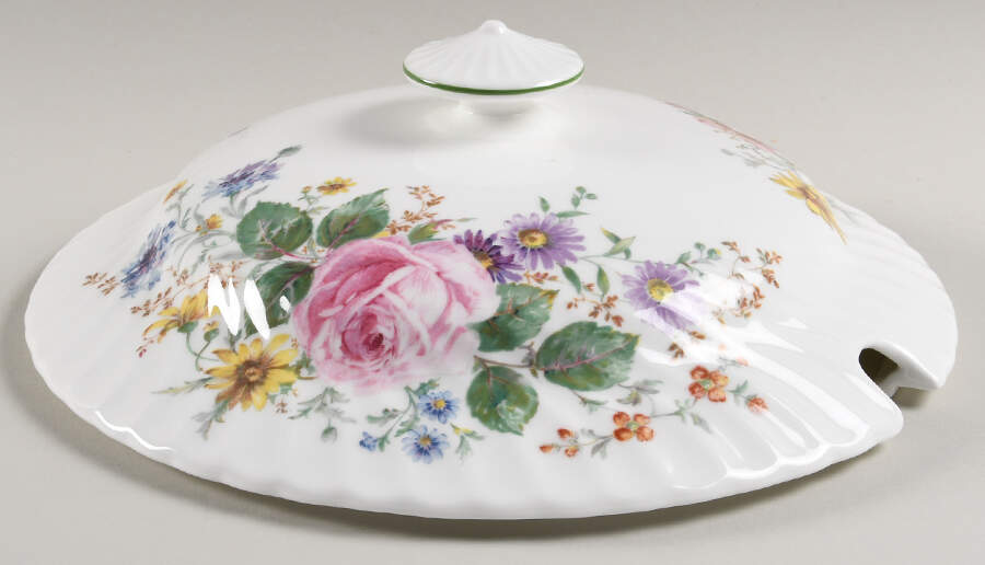 Arcadia (New, Smooth, Brown Green Backstamp) Lid for Tureen by Royal Doulton-1