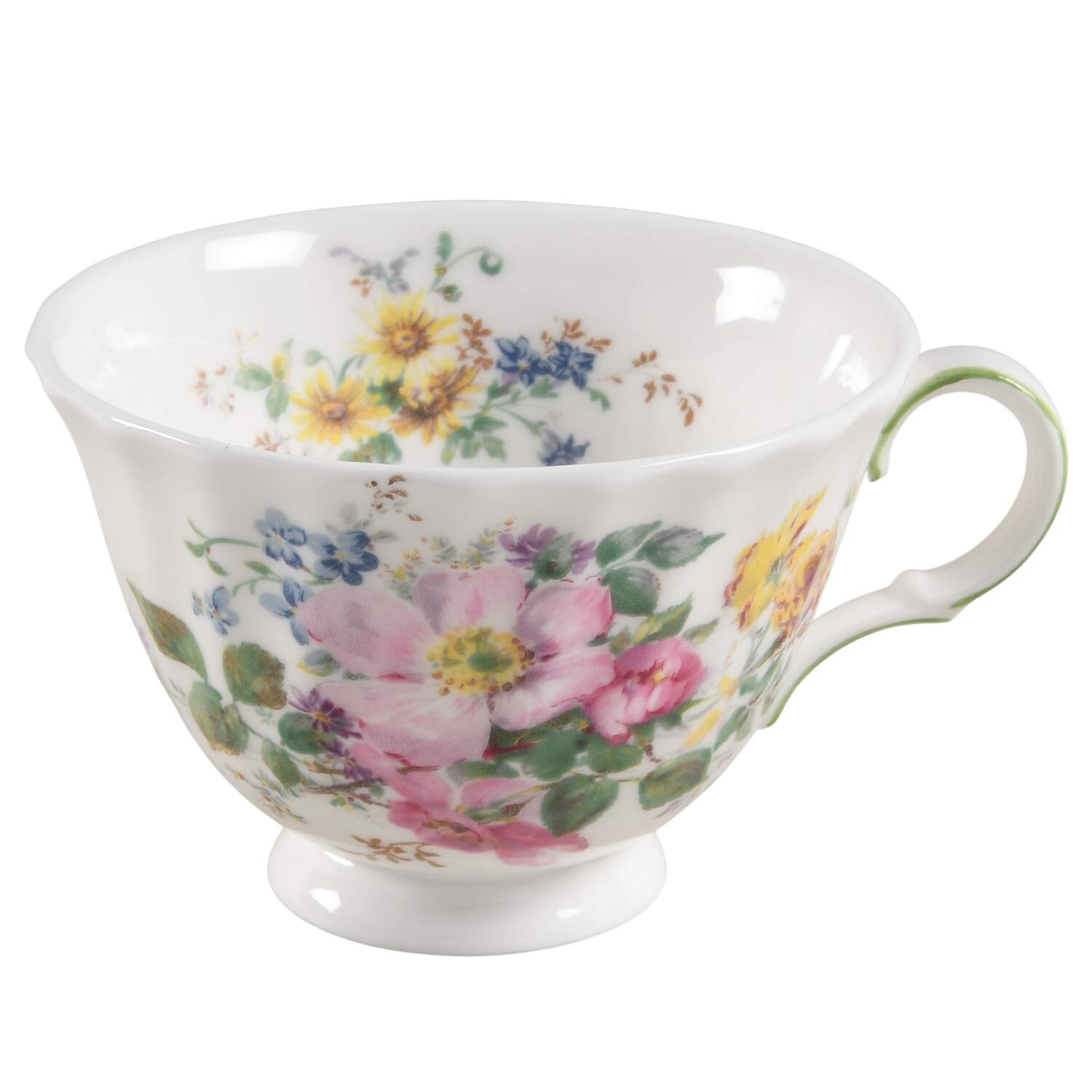 Arcadia (New, Smooth, Brown Green Backstamp) Footed Cup by Royal Doulton-1