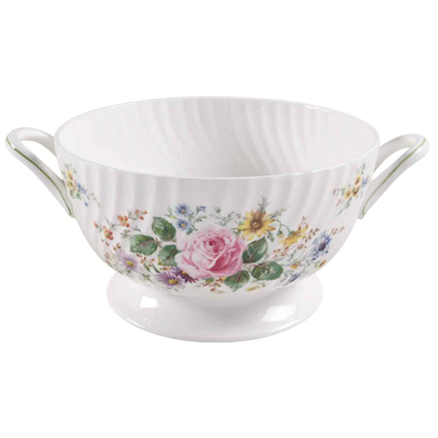 Arcadia (New, Smooth, Brown Green Backstamp) Tureen No Lid by Royal Doulton-1