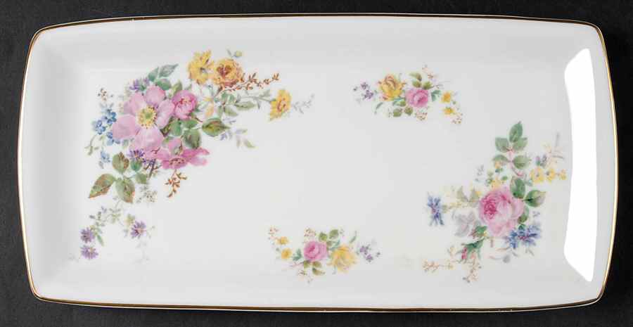 Arcadia (New, Smooth, Brown Green Backstamp) Large Sandwich Tray by Royal Doulton-1