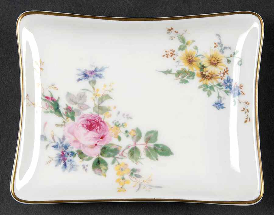 Arcadia (New, Smooth, Brown Green Backstamp) Concave Tray by Royal Doulton-1