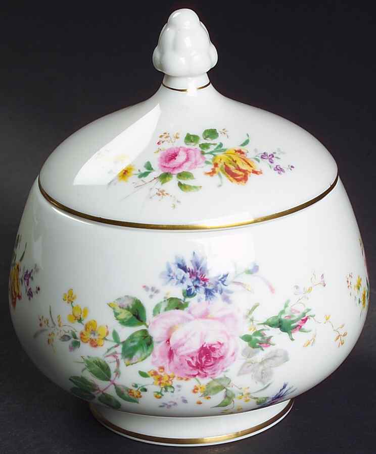 Arcadia (New, Smooth, Brown Green Backstamp) Small Candy Box by Royal Doulton-1