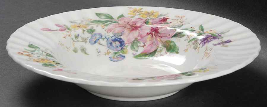 Arcadia (New, Smooth, Brown Green Backstamp) Rim Soup Bowl by Royal Doulton-1