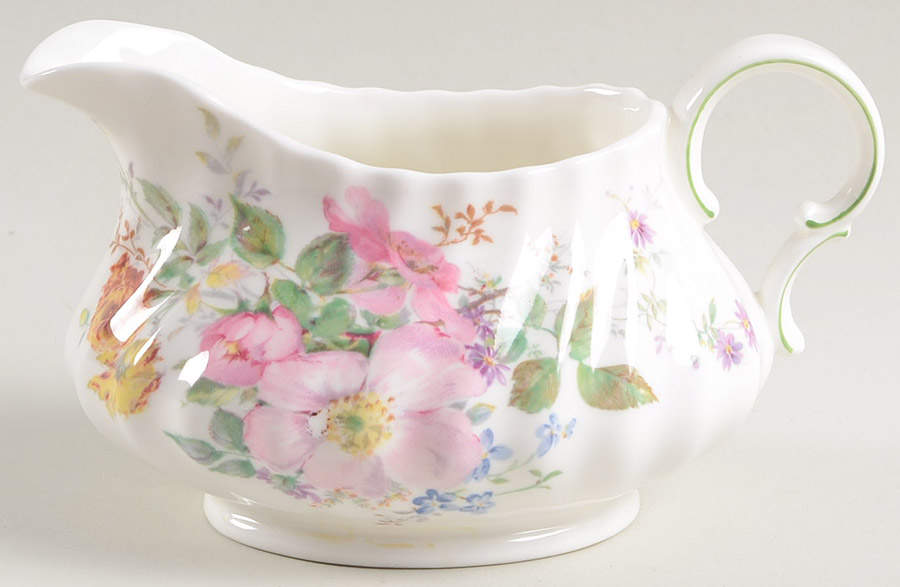 Arcadia (Older, Green Backstamp) Creamer by Royal Doulton-1