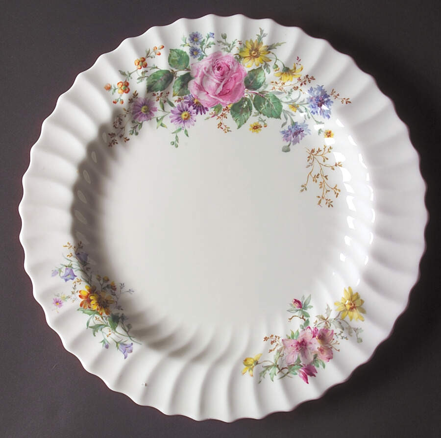 Arcadia (Older, Green Backstamp) 12" Chop Plate (Round Platter) by Royal Doulton-1