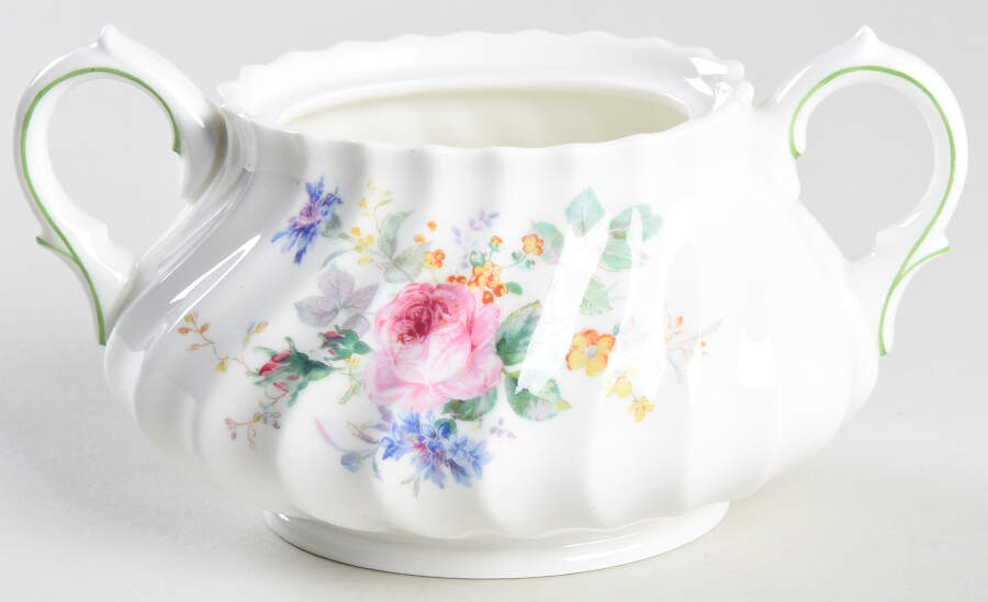 Arcadia (Older, Green Backstamp) Sugar Bowl No Lid by Royal Doulton-1