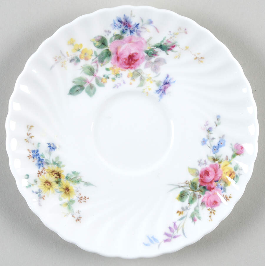 Arcadia (Older, Green Backstamp) Saucer for Footed Cream Soup Bowl by Royal Doulton-1