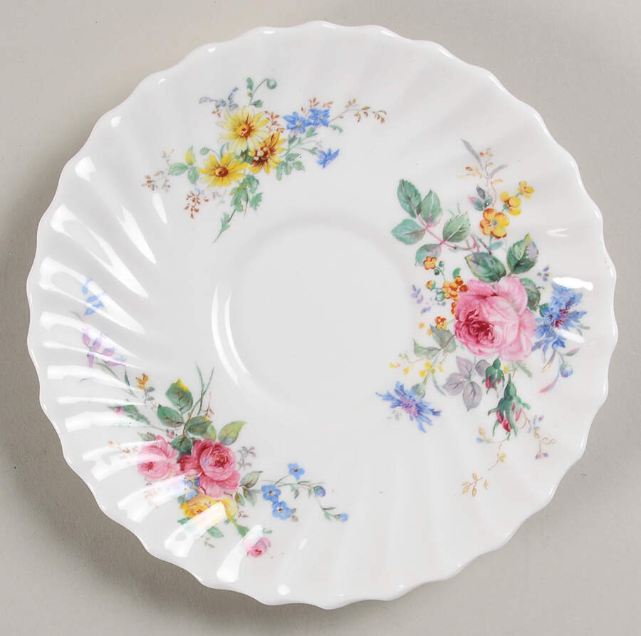 Arcadia (Older, Green Backstamp) Saucer for Footed Cup by Royal Doulton-1