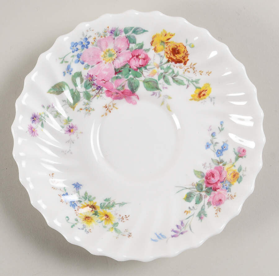 Arcadia (Older, Green Backstamp) Saucer for Footed Cream Soup Bowl by Royal Doulton-1