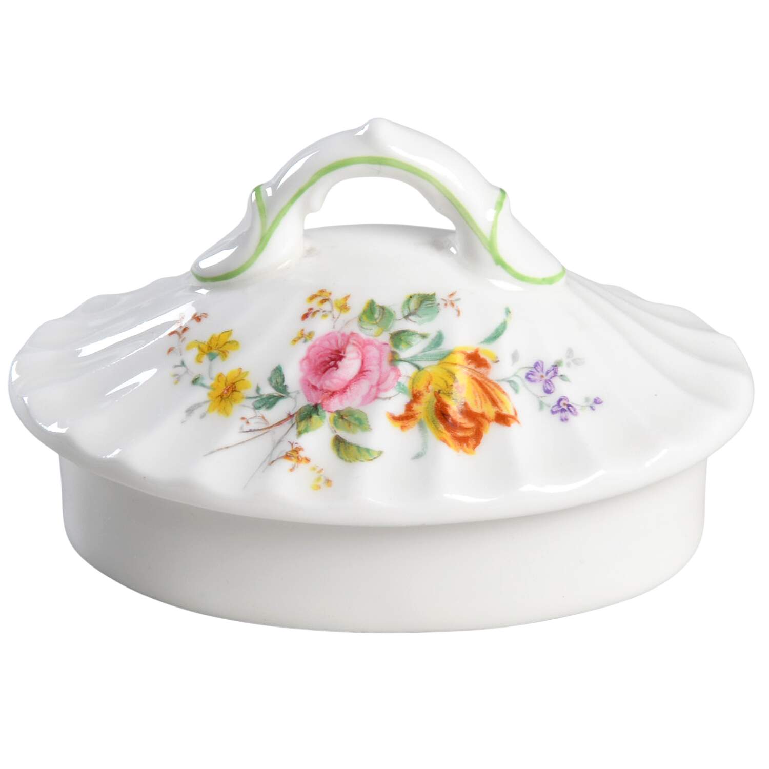Arcadia (Older, Green Backstamp) Lid for Small Teapot by Royal Doulton-1