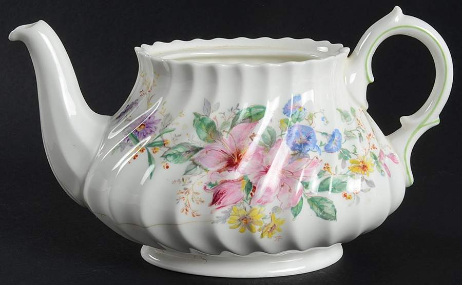 Arcadia (Older, Green Backstamp) Teapot No Lid by Royal Doulton-1