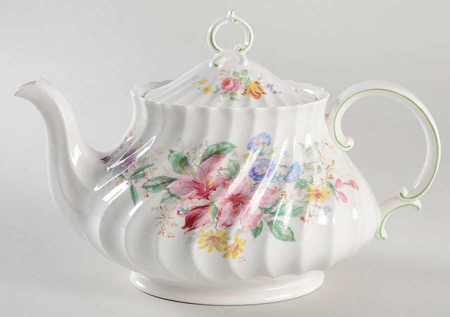 Arcadia (Older, Green Backstamp) Teapot & Lid by Royal Doulton-1