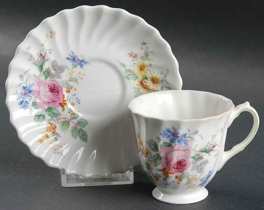 Arcadia (Older, Green Backstamp) Saucer for Footed Demitasse Cup by Royal Doulton-1