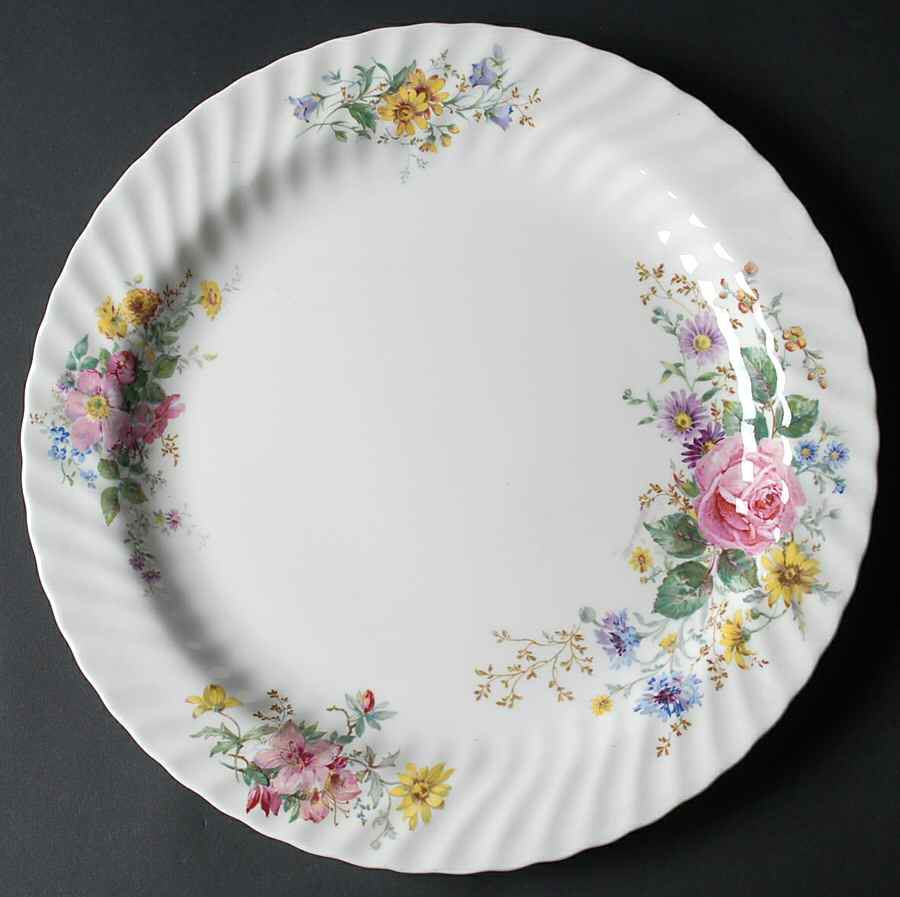 Arcadia (Older, Green Backstamp) 13" Chop Plate (Round Platter) by Royal Doulton-1