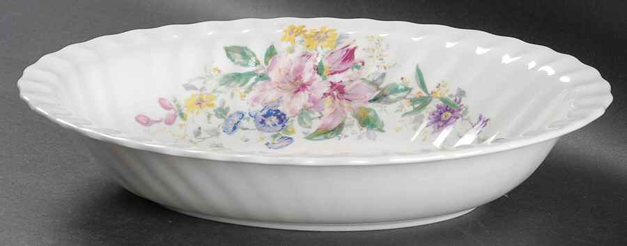 Arcadia (Older, Green Backstamp) 10" Oval Vegetable Bowl by Royal Doulton-1