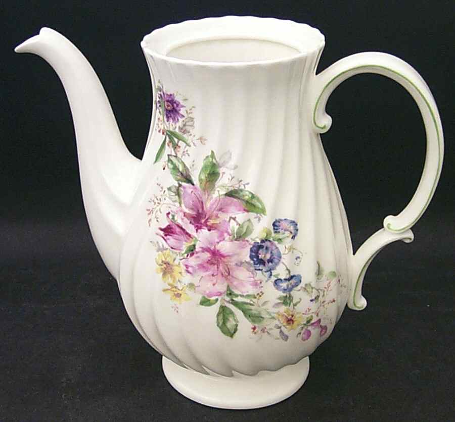 Arcadia (Older, Green Backstamp) Coffee Pot No Lid by Royal Doulton-1
