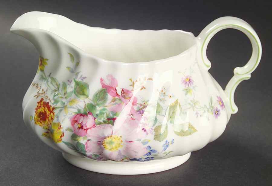 Arcadia (Older, Green Backstamp) Creamer by Royal Doulton-1