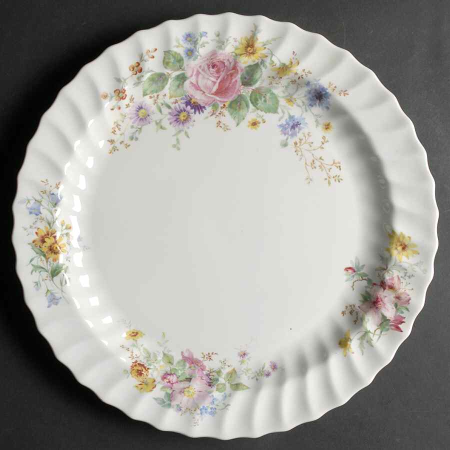 Arcadia (Older, Green Backstamp) 13" Chop Plate (Round Platter) by Royal Doulton-1