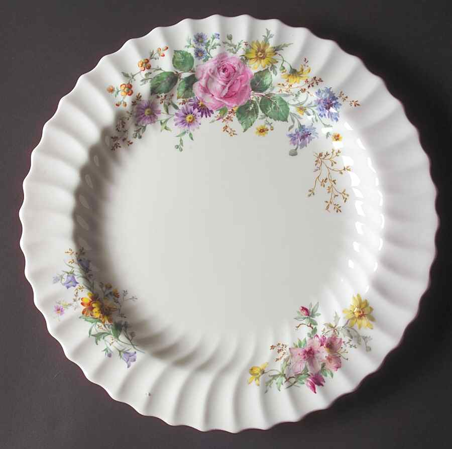 Arcadia (Older, Green Backstamp) 12" Chop Plate (Round Platter) by Royal Doulton-1
