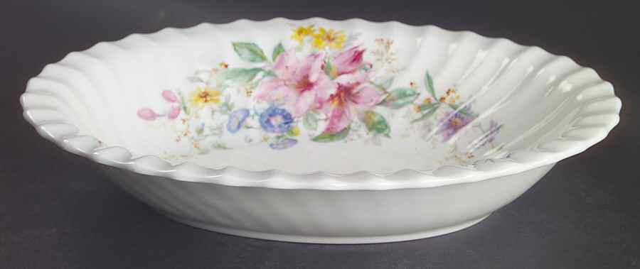 Arcadia (Older, Green Backstamp) 10" Oval Vegetable Bowl by Royal Doulton-1