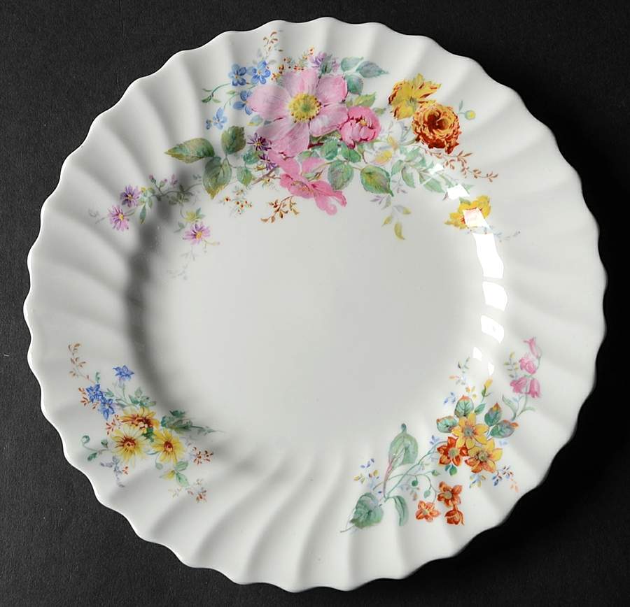 Arcadia (Older, Green Backstamp) Dessert/Pie Plate by Royal Doulton-1