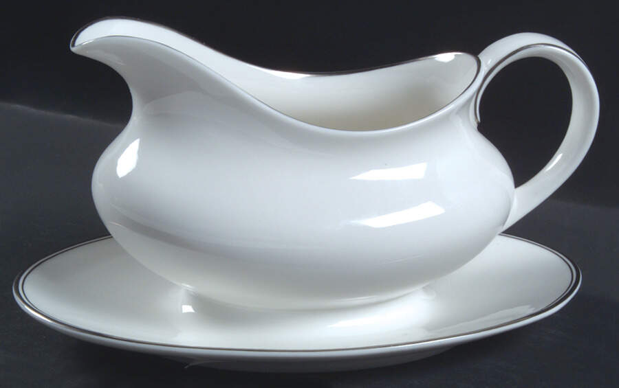 Argenta Gravy Boat with Attached Underplate by Royal Doulton-1