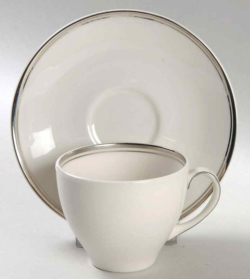 Argenta Flat Demitasse Cup & Saucer Set by Royal Doulton-1