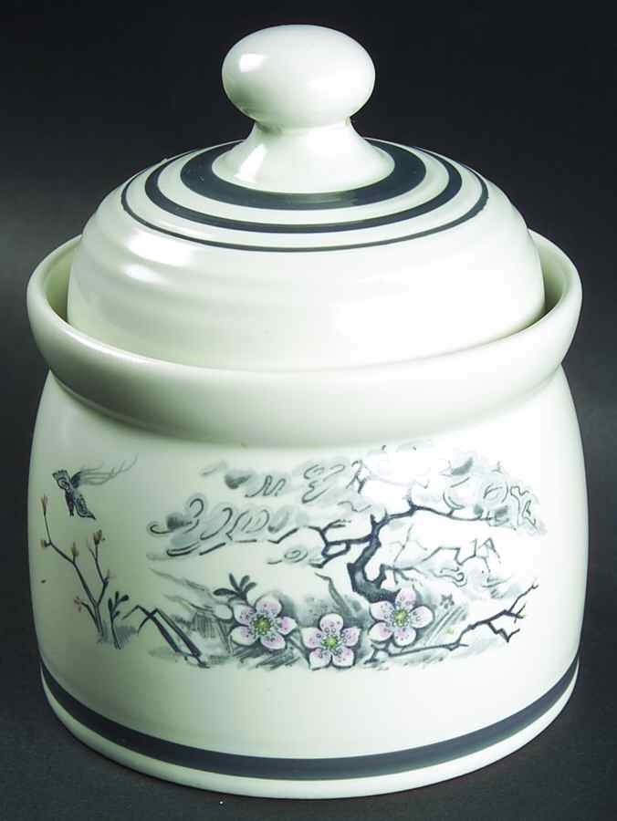 Asian Dawn Sugar Bowl & Lid by Royal Doulton-1