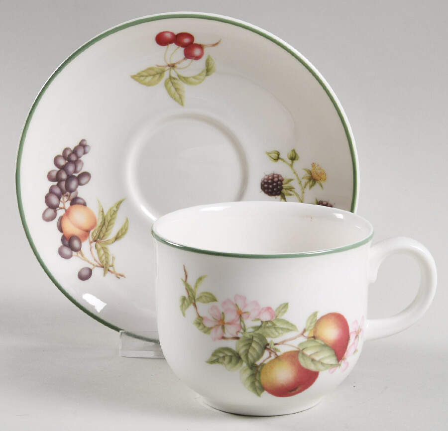 Ashberry Flat Cup & Saucer Set by Royal Doulton-1