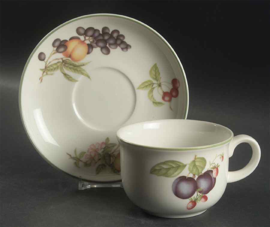 Ashberry Oversized Cup & Saucer Set by Royal Doulton-1