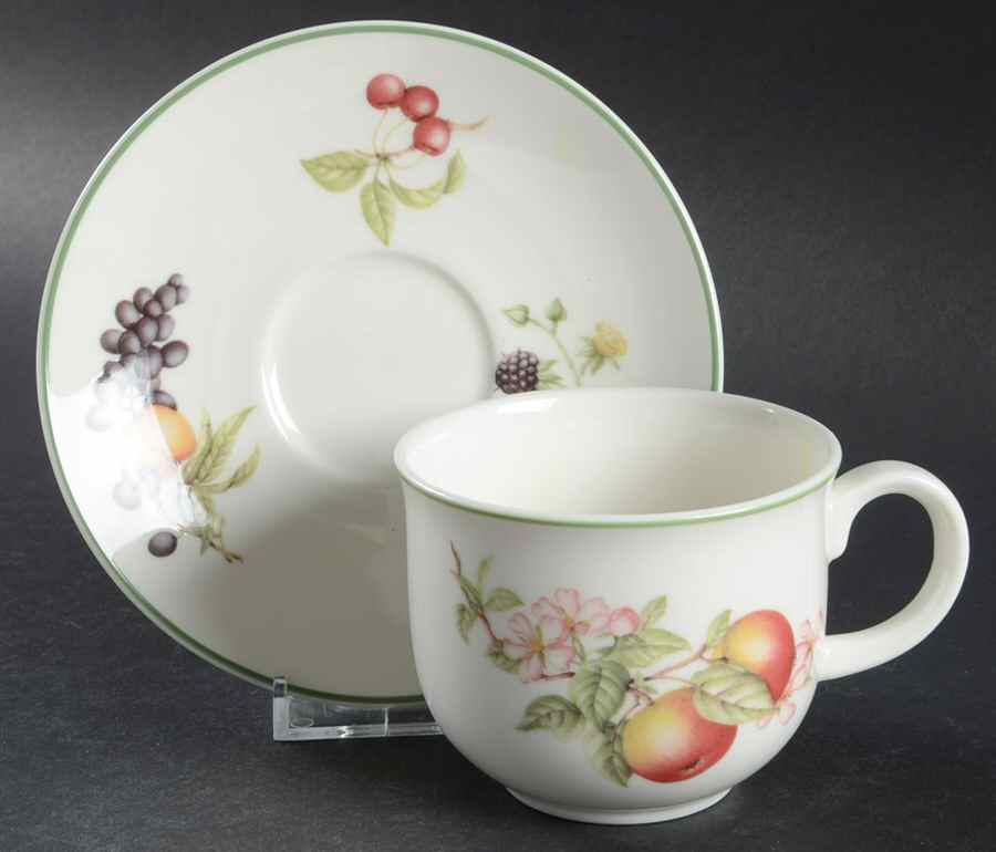 Ashberry Flat Cup & Saucer Set by Royal Doulton-1