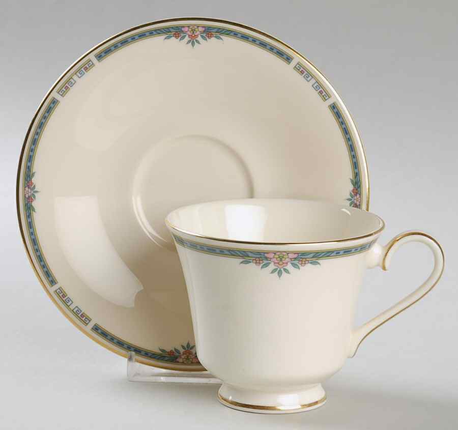 Ashley Footed Cup & Saucer Set by Royal Doulton-1