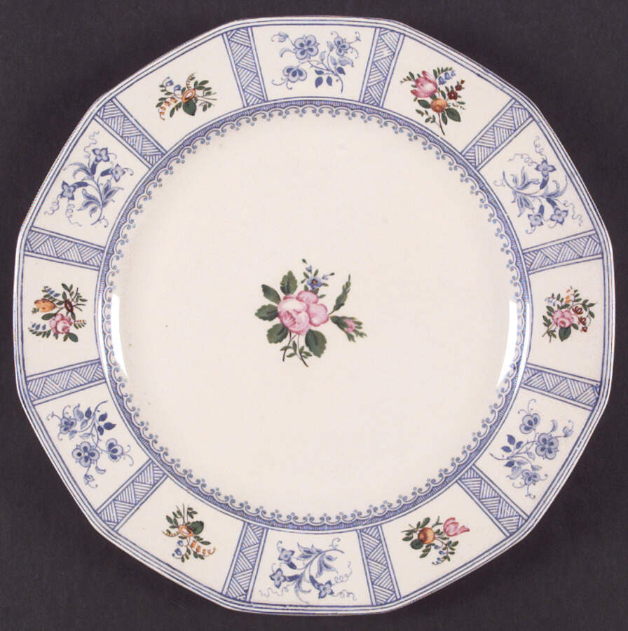 Astbury (Blue, Multicolor) Dinner Plate by Royal Doulton-1