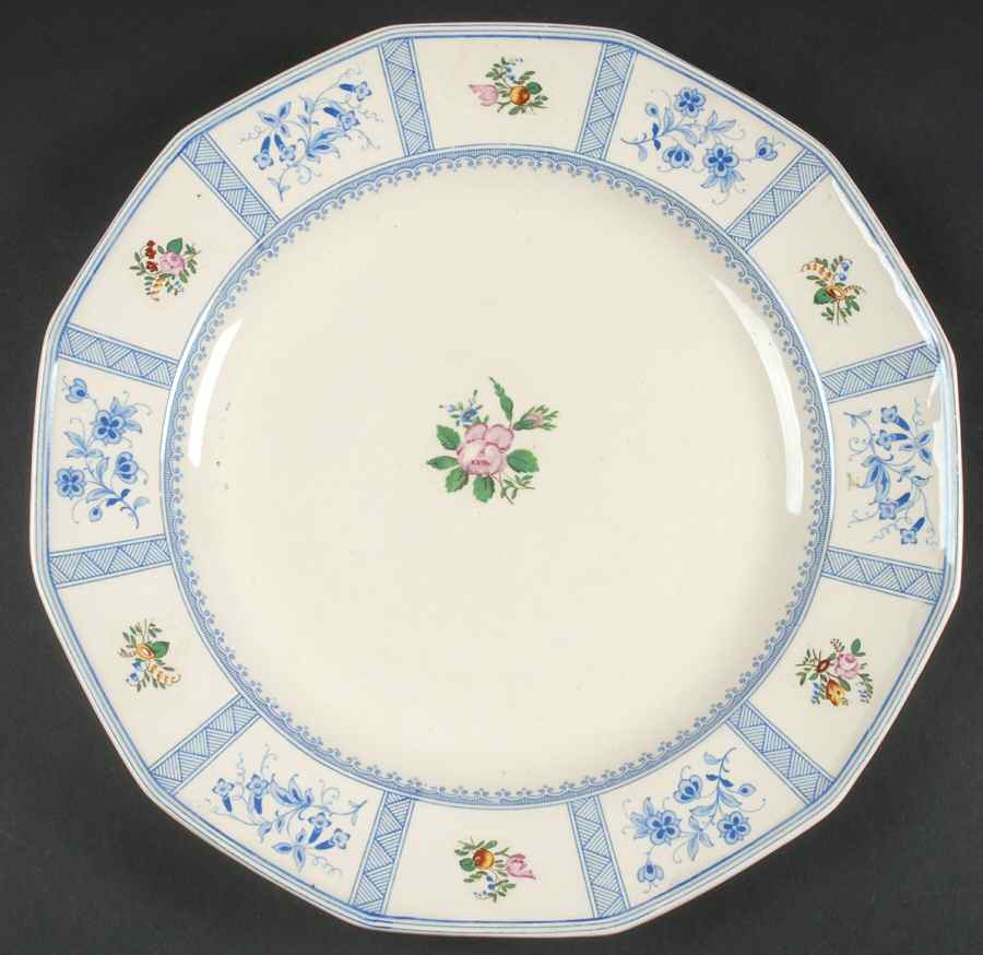 Astbury (Blue, Multicolor) 12" Chop Plate (Round Platter) by Royal Doulton-1