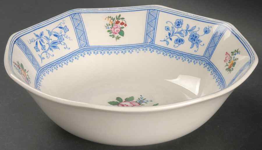 Astbury (Blue, Multicolor) 8" Round Vegetable Bowl by Royal Doulton-1