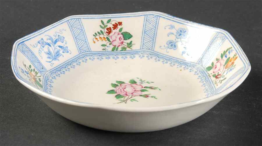 Astbury (Blue, Multicolor) Fruit/Dessert (Sauce) Bowl by Royal Doulton-1