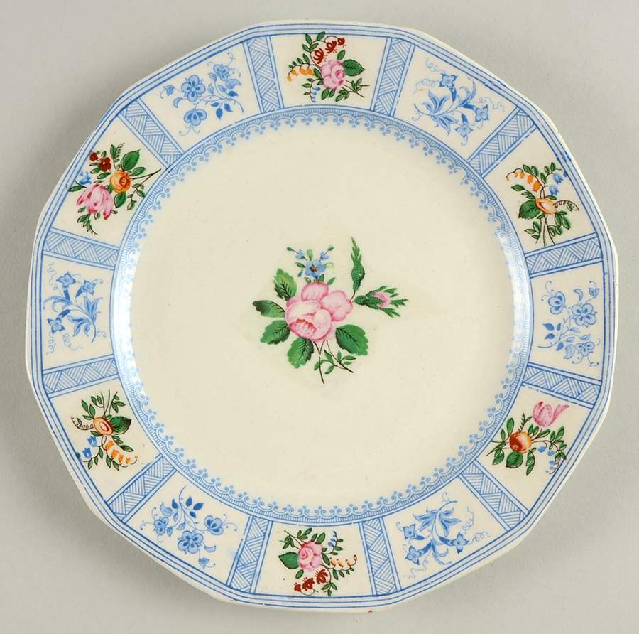 Astbury (Blue, Multicolor) Salad Plate by Royal Doulton-1
