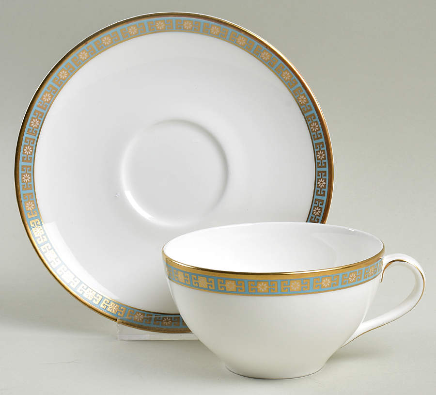Athens Flat Cup & Saucer Set by Royal Doulton-1