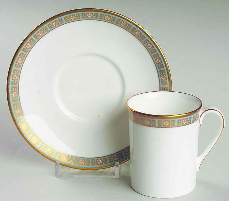 Athens Flat Demitasse Cup & Saucer Set by Royal Doulton-1
