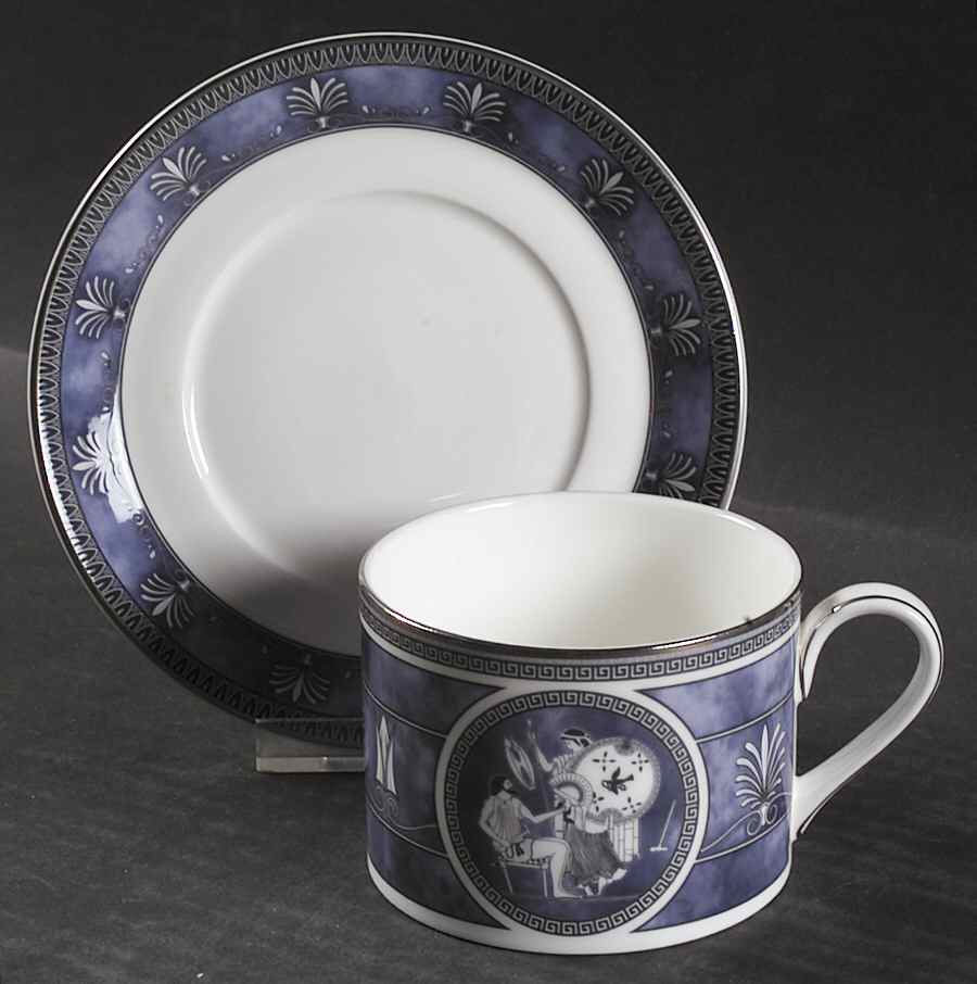 Atlanta Accent Flat Cup & Saucer Set by Royal Doulton-1