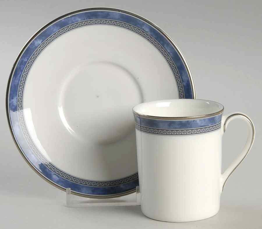 Atlanta Tall Footed Demitasse Cup and Saucer Set by Royal Doulton-1
